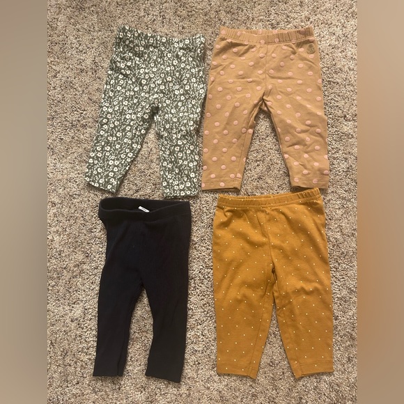Baby Girl Legging Bundle - Old Navy, Gap, and Carters - size 3-6 M - Picture 1 of 5